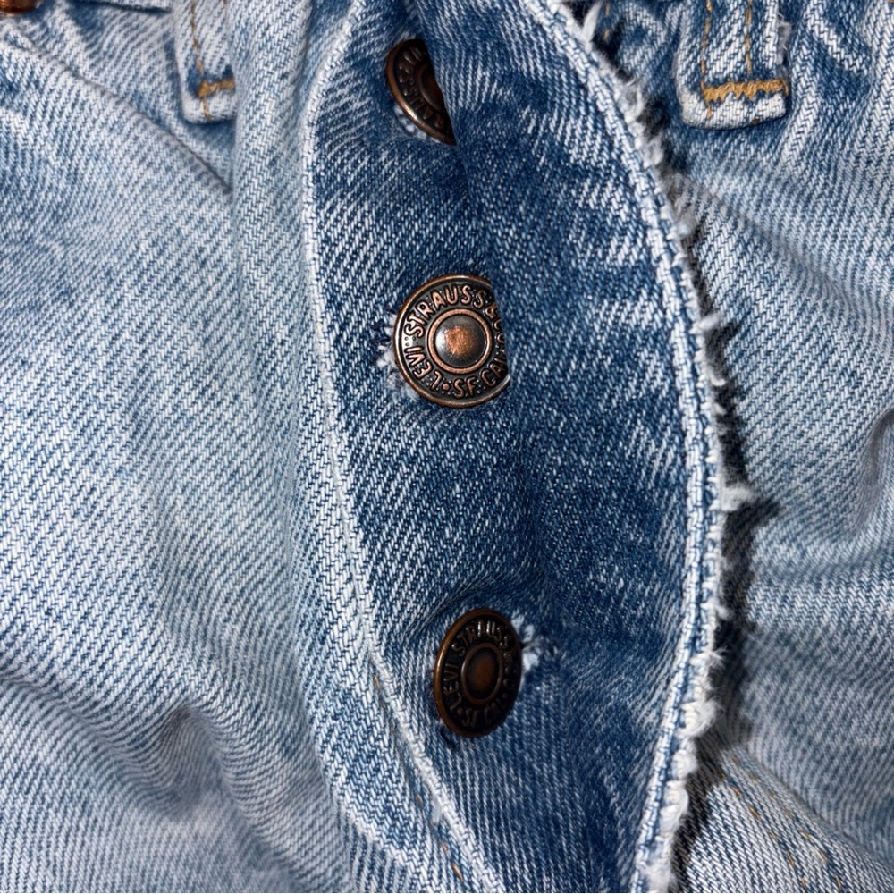 Rare Vintage 1980s 501 Button Levis Denim Jeans Orange Tab Women SZ 24/32 Inseam - Picture 11 of 11